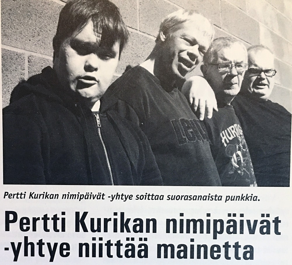 vanha lehtileike Pertti Kurikan NImipäivistä nuorena