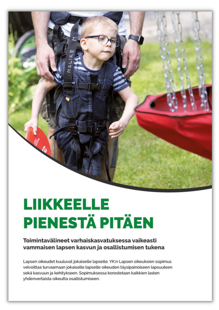 Liikkeelle pienestä pitäen -esitteen kansi