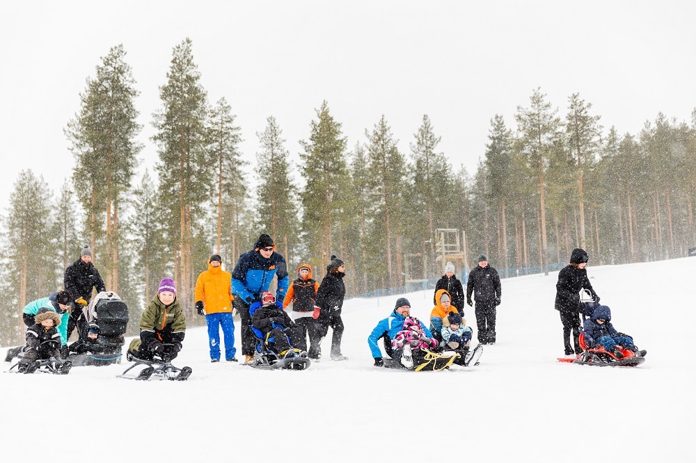 perheet pulkkamäessä