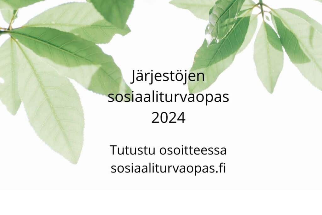 Järjestöjen sosiaaliturvaopas 2024