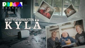 Perjantai-dokumentti Kehitysvammaisten kylä", kuvituskuva.