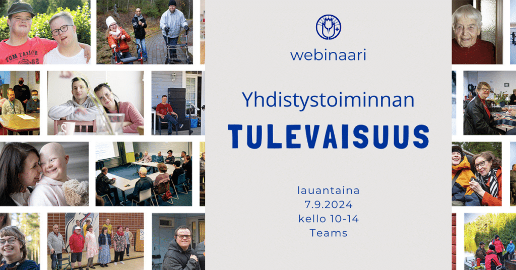 Yhdistystoiminnan tulevaisuus webinaari. Lauantaina 7.9.2024 kello 10-14 Teams.