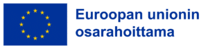 Euroopan sosiaalirahaston (ESR+) logo, jossa on Euroopan lippu ja teksti "Euroopan Unionin osarahoittama".