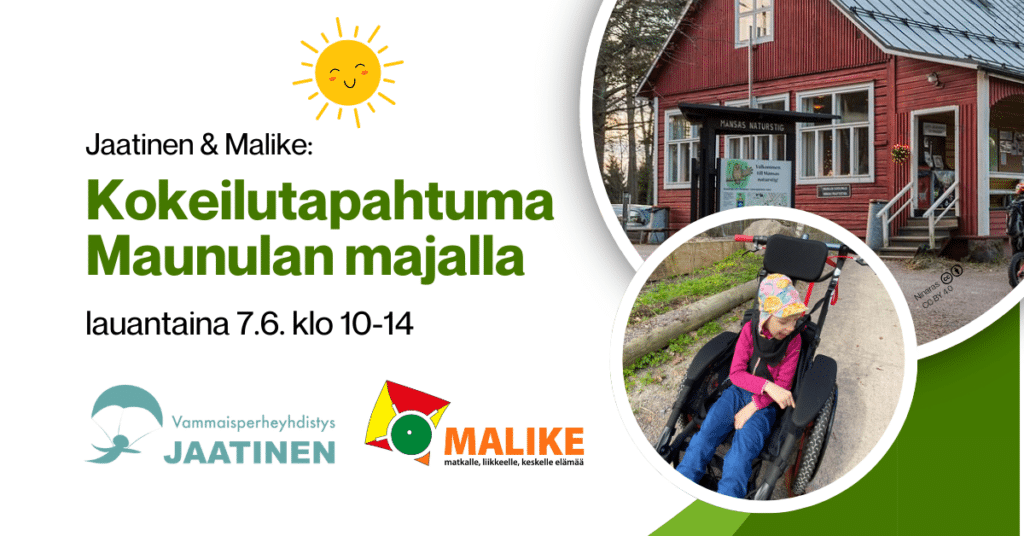 Jaatinen & Malike: Kokeilutapahtuma Maunulan majalla lauantaina 7.6. klo 10–14