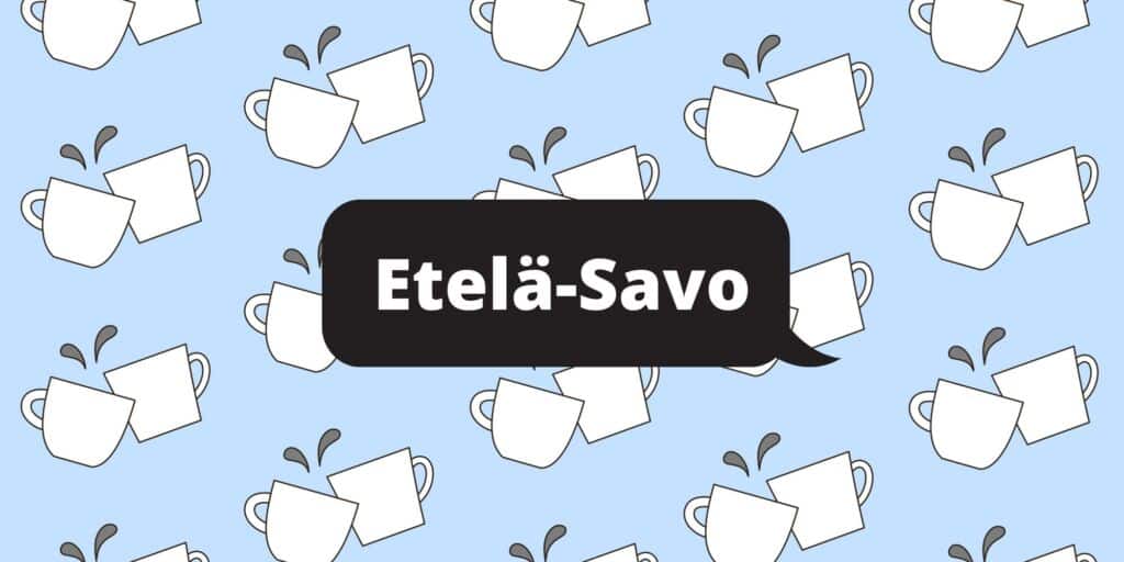 Kuvassa on useita valkoisia kahvikuppeja vaaleansinisellä taustalla